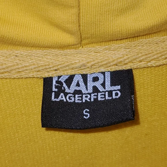 Karl Lagerfeld Yellow and Black Hoodie - Picture 3 of 5